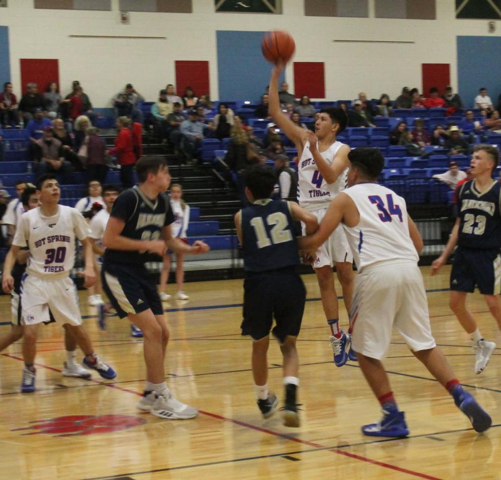 JV Guard Jonithan Flores Lifts Off For Two